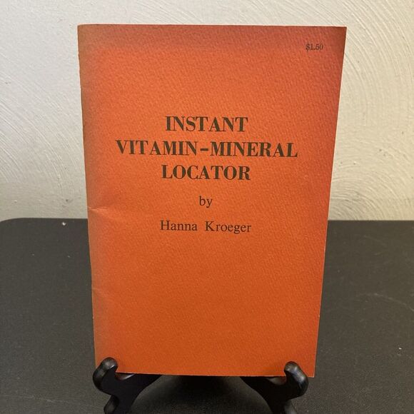 Instant Vitamin - Mineral Locator by Hanna‎ Kroeger, Good Book - Picture 1 of 5